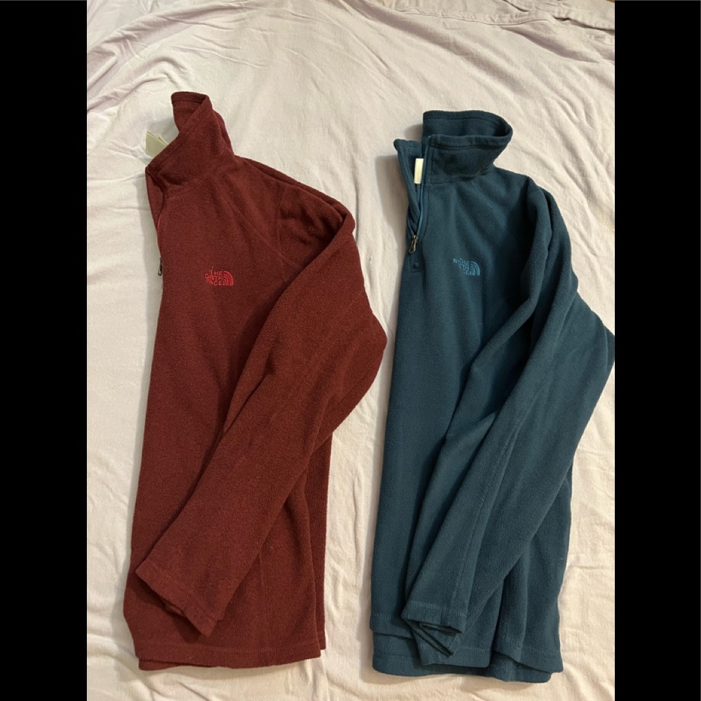 the north face two long-sleeved shirts for the cold, size M like new
